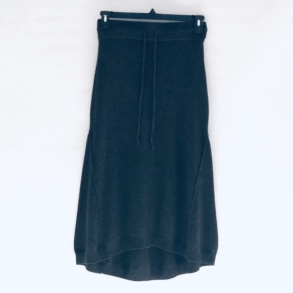 ❌SOLD❌DKNY Womens Cashmere Hight - Low Midi Skirt - Picture 2 of 5